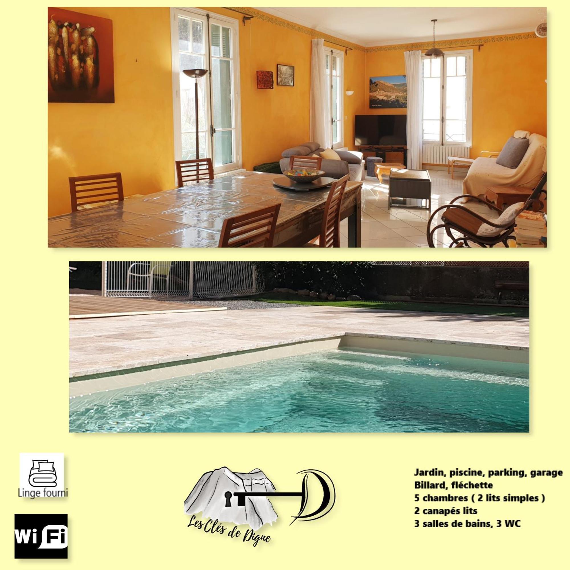 Tres Bel Appartement Avec Piscine Digne-les-Bains Bagian luar foto