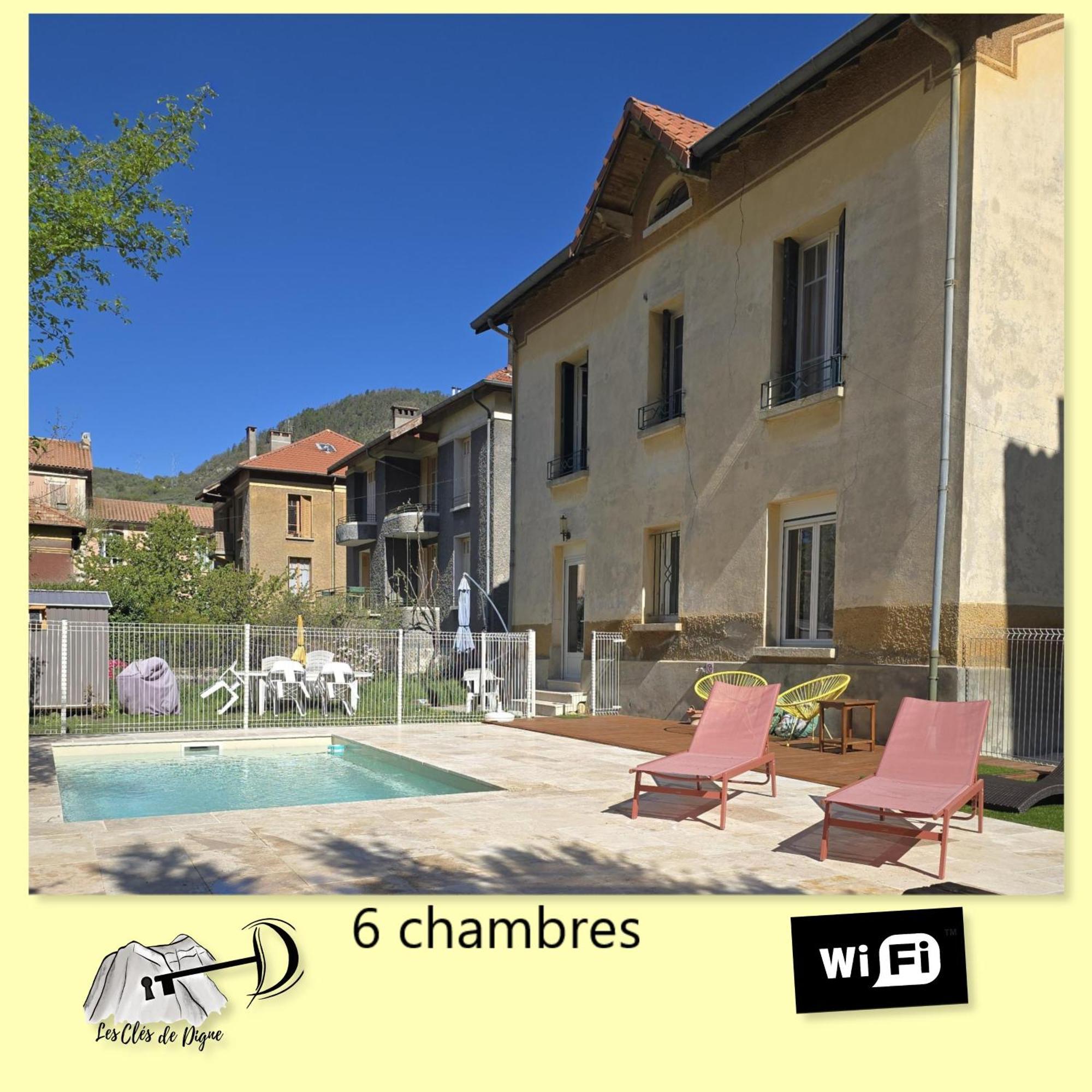 Tres Bel Appartement Avec Piscine Digne-les-Bains Bagian luar foto